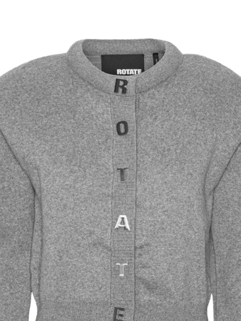 ROTATE logo-embellished cardigan outlook