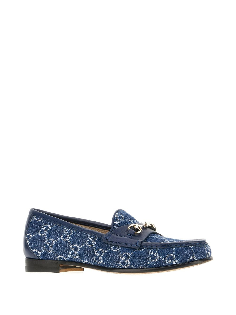 denim monogram loafers - 2