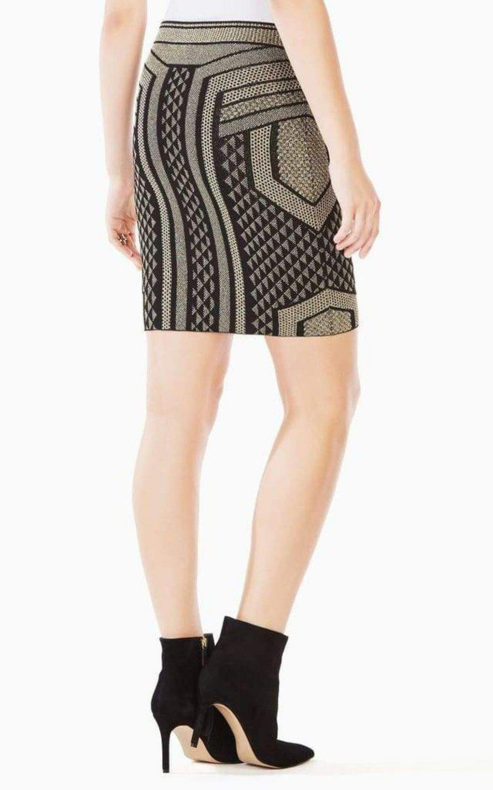 BCBGMAXAZRIA - Josa Metallic Pencil Skirt - 4