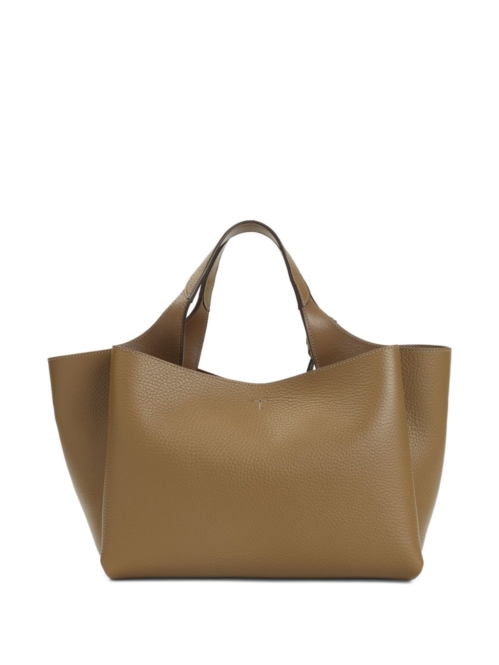 T-logo leather shoulder bag - 2