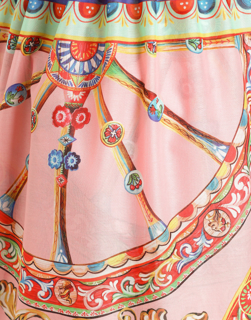 Cotton carretto-print sarong 4