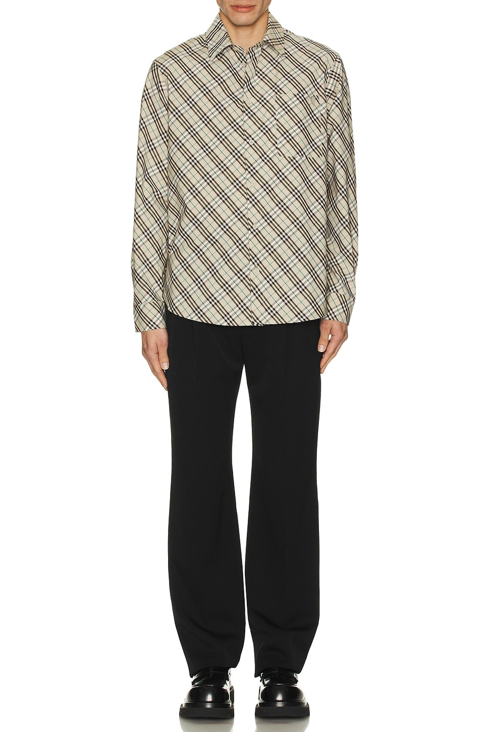 Long Sleeve Check Shirt - 5