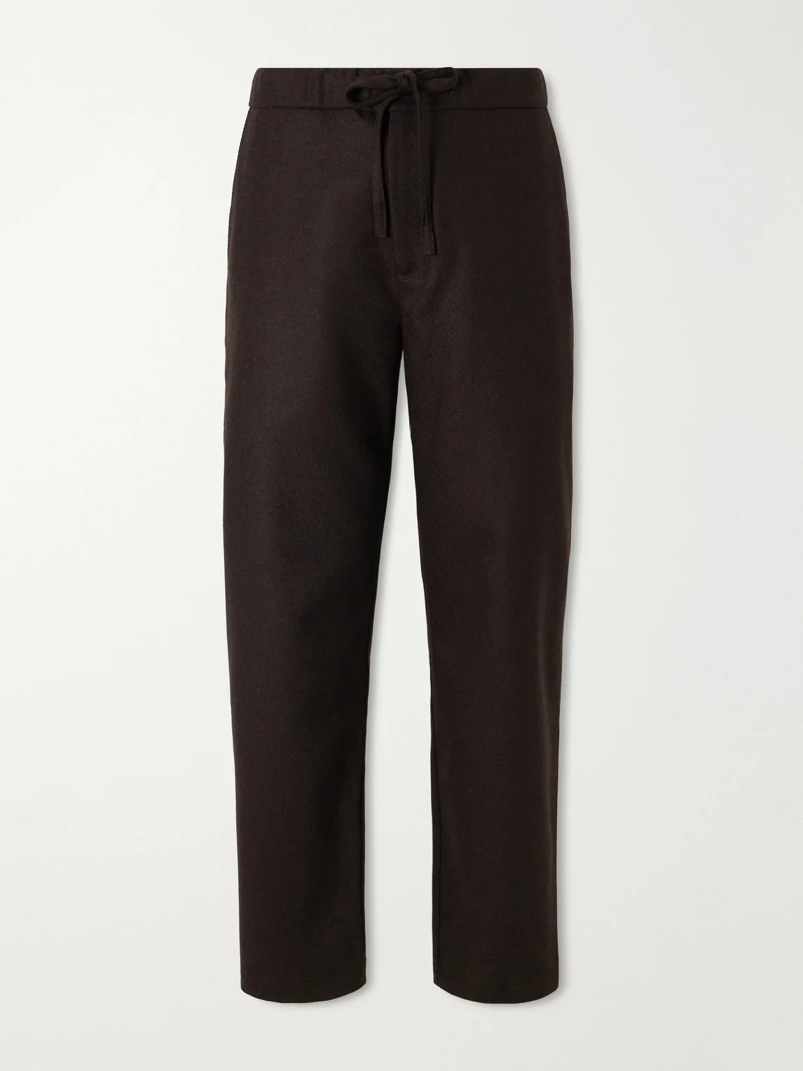 Lounge Straight-Leg Wool Drawstring Trousers - 1