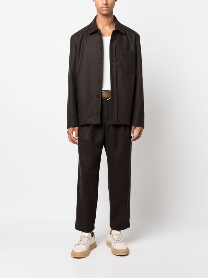 A.P.C. straight-leg wool-blend trousers outlook