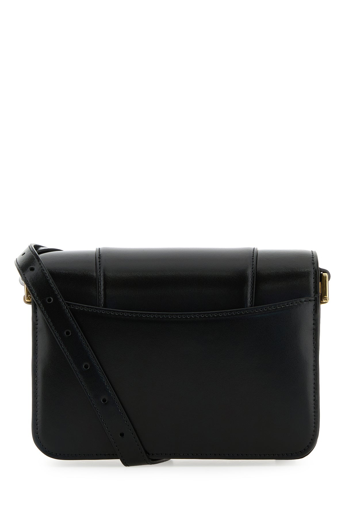 Black leather small Hourglass crossbody bag - 3