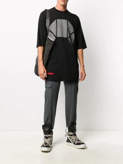 Rick Owens DRKSHDW oversized graphic print T-shirt outlook