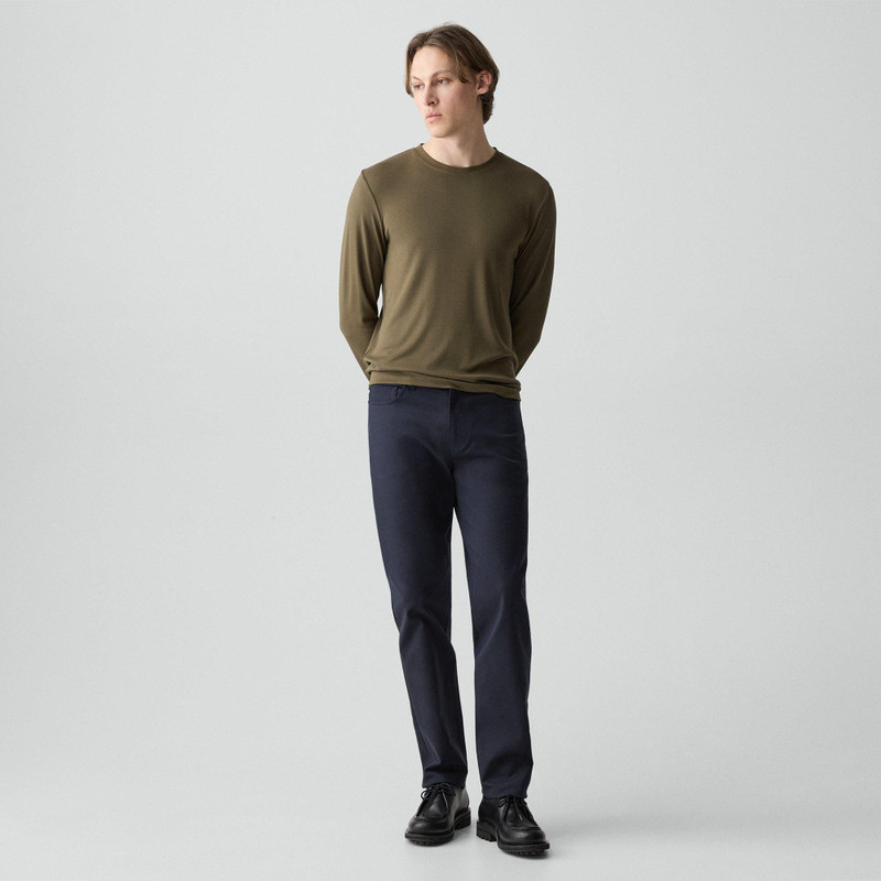 Theory Essential Long-Sleeve Tee in Anemone Modal Jersey outlook