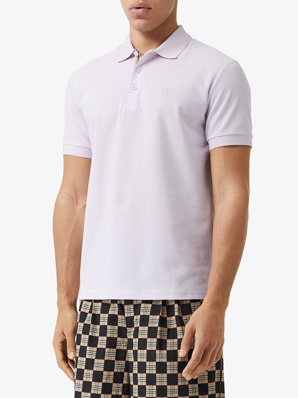 monogram-motif short-sleeve polo shirt - 3