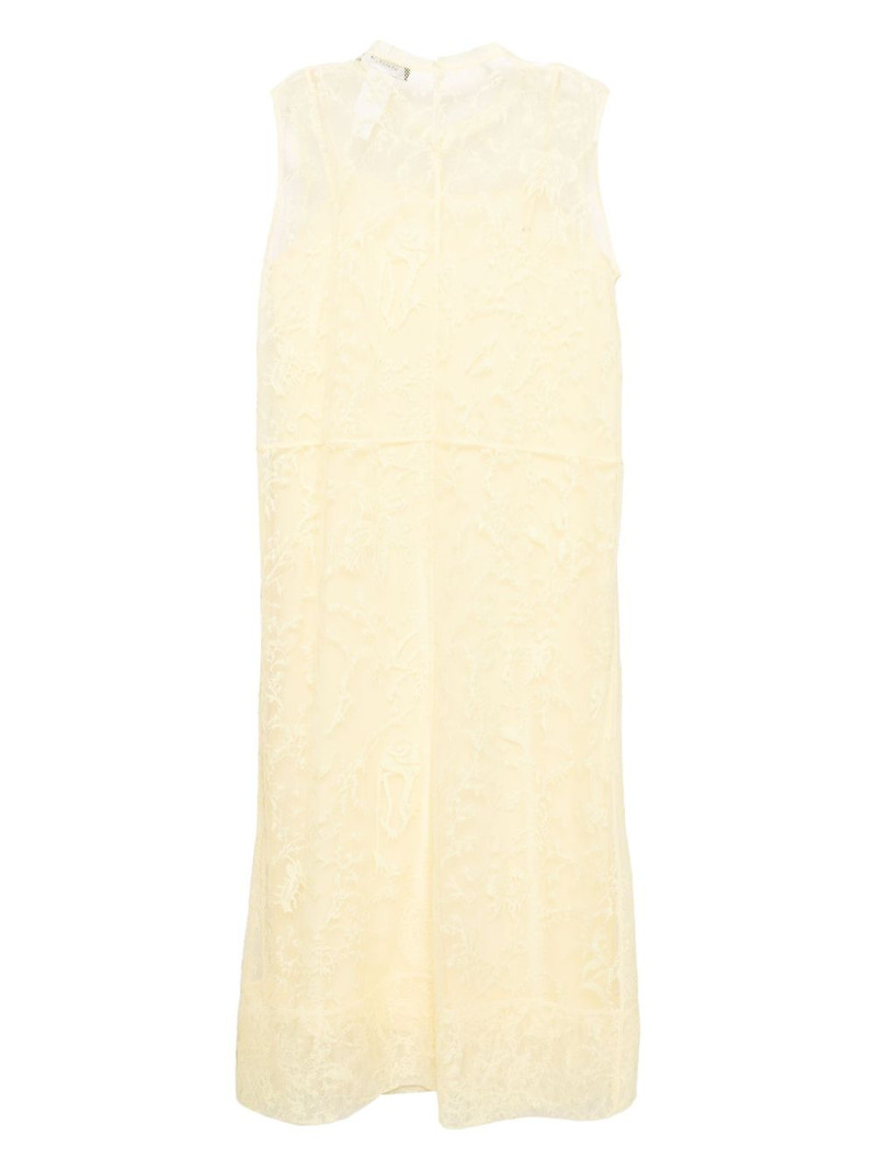 FABIANA FILIPPI sleeveless lace midi dress outlook