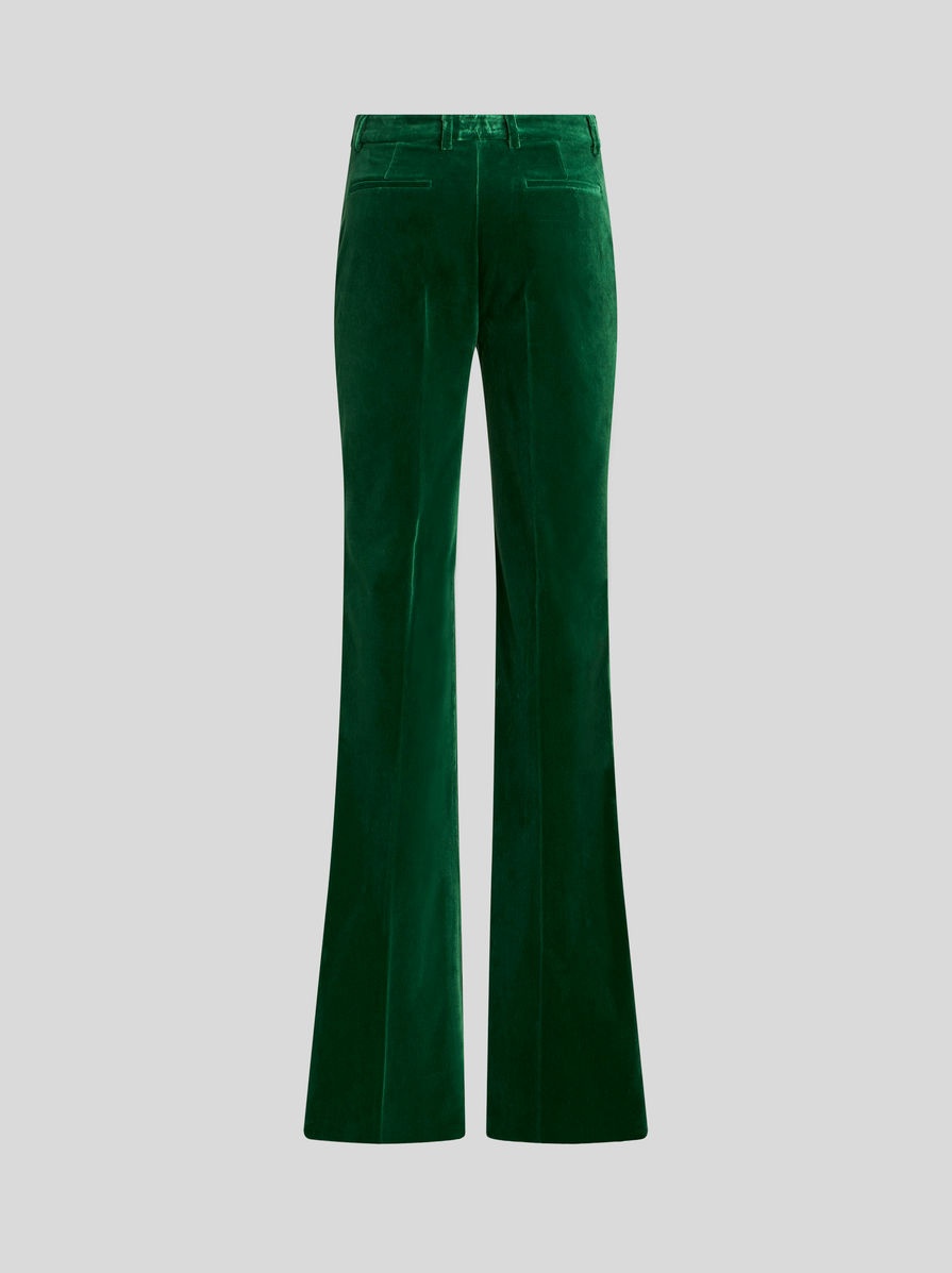 FLARED VELVET TROUSERS - 5