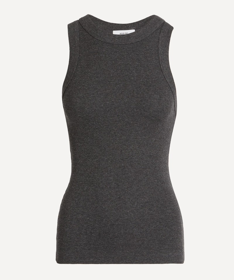 Leigh Charcoal Heather Tank Top 1