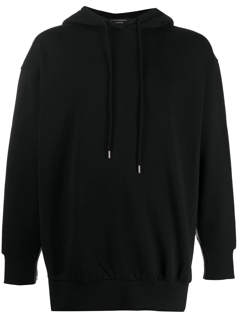 logo trim hoodie - 1