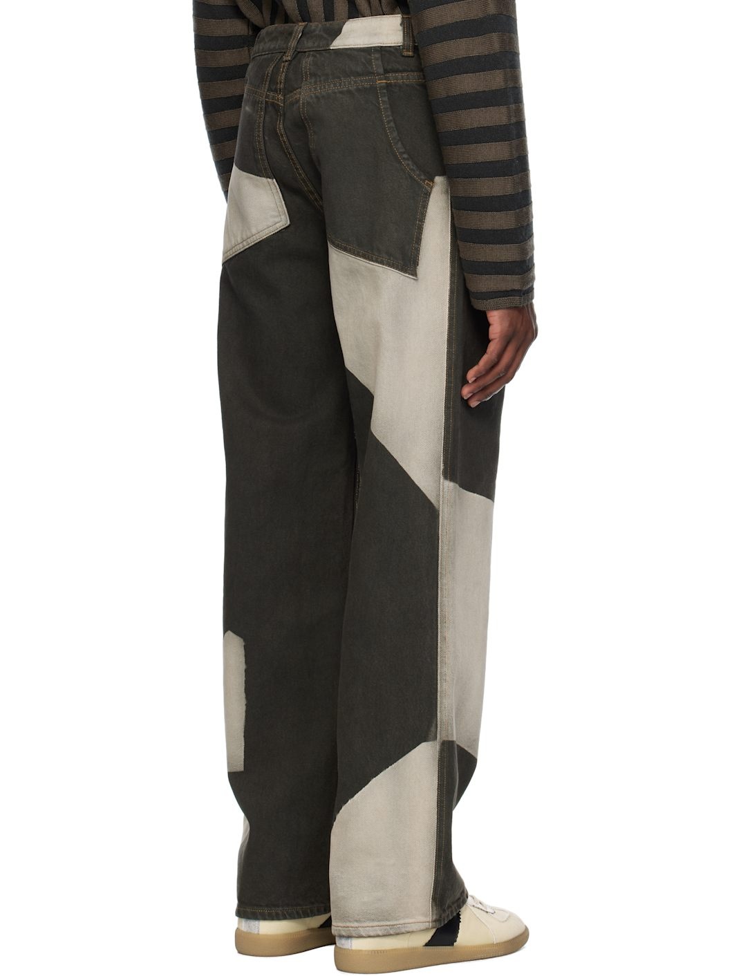 Gray Wide Leg Jeans - 3