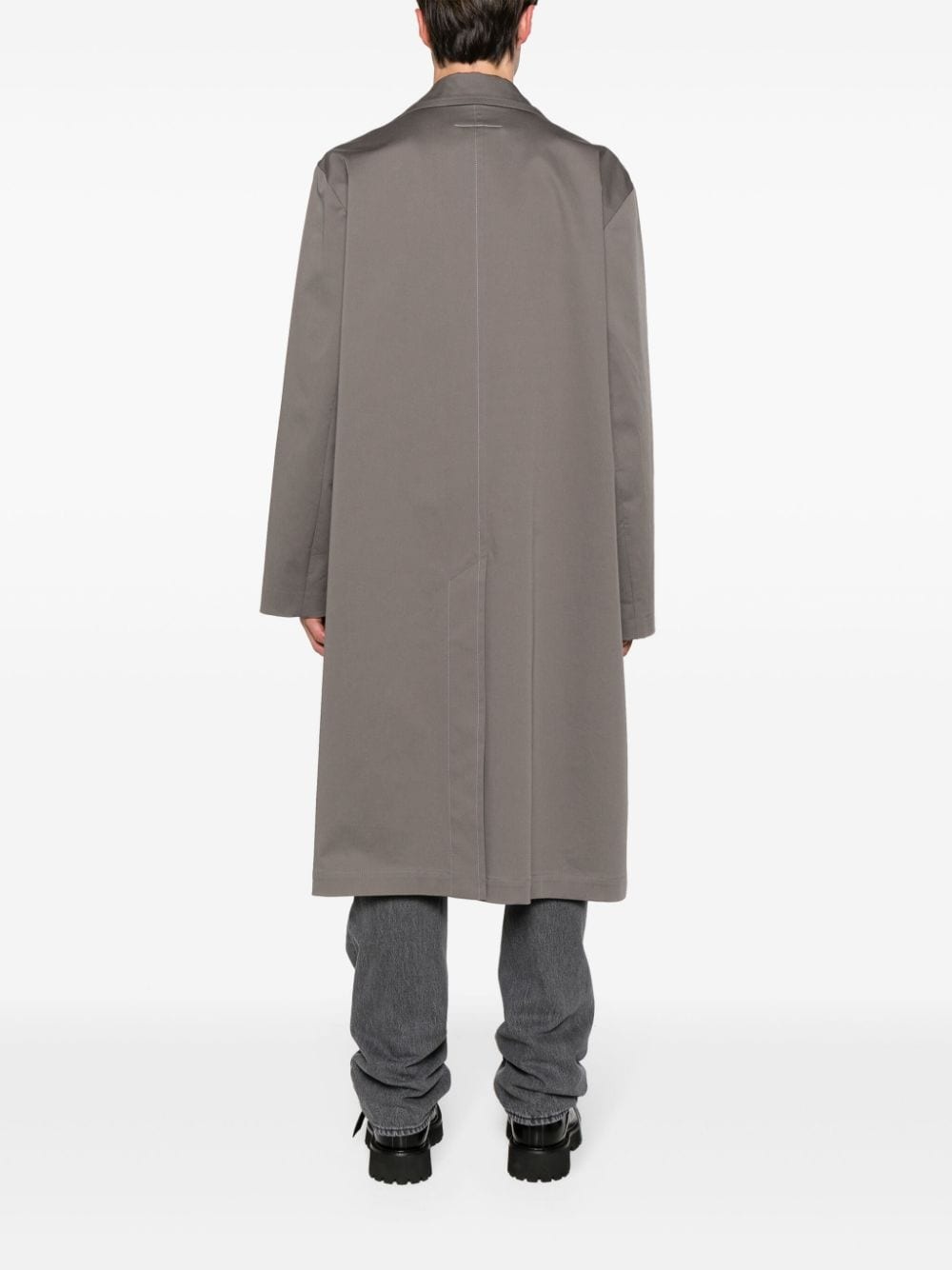 single-breasted trench coat - 4
