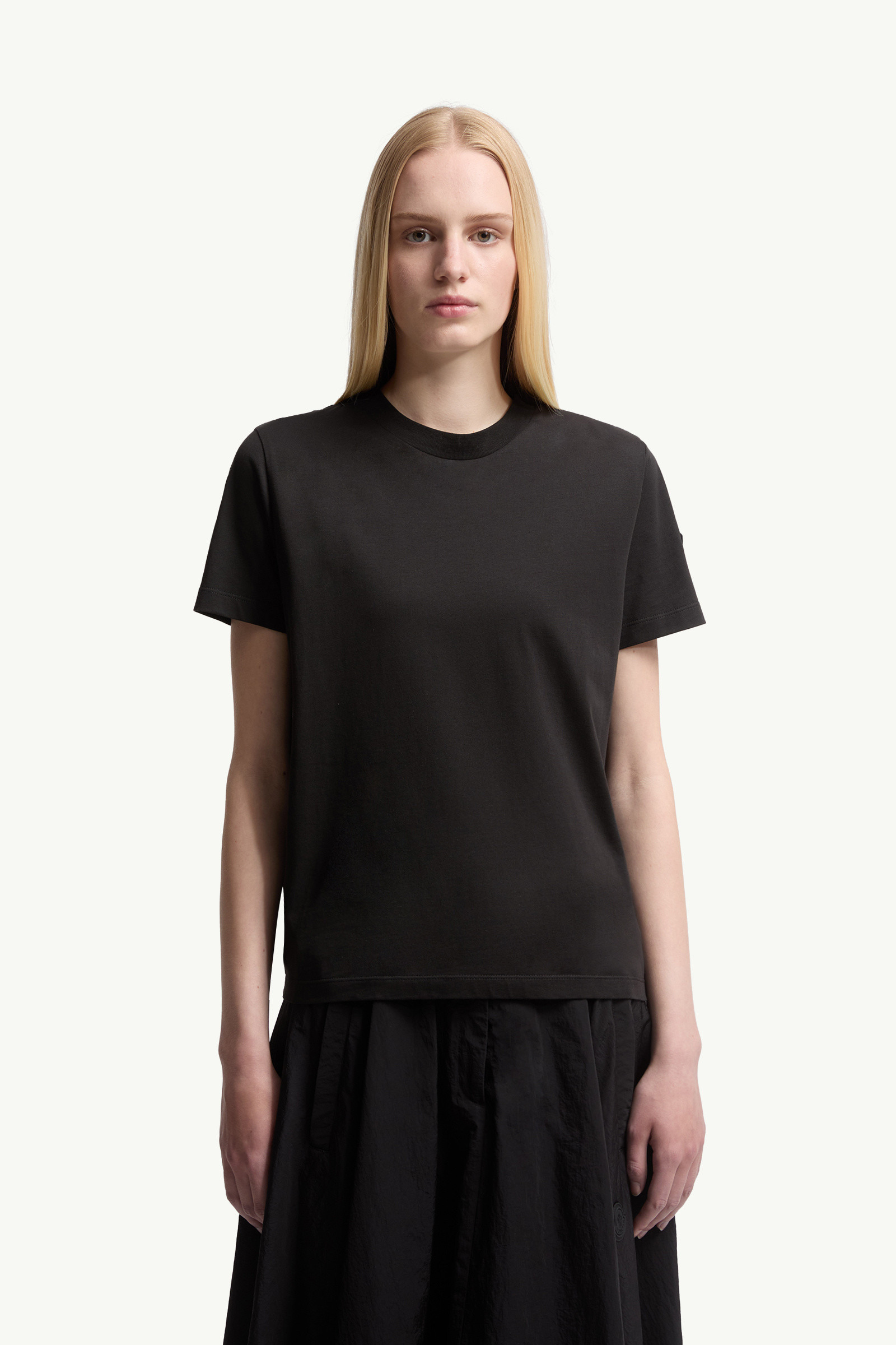 Pleated Back Cotton T-Shirt - 3