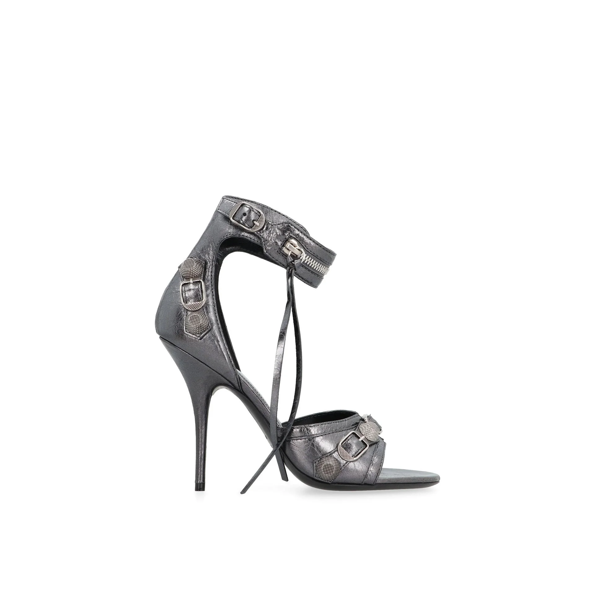 Balenciaga Cagole Leather Sandals Women - 1