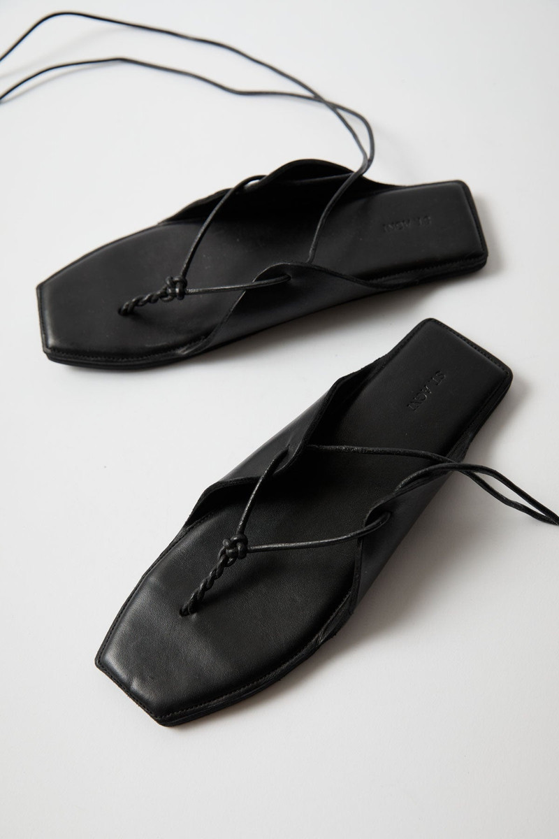Tie Up Sandal - Black 3