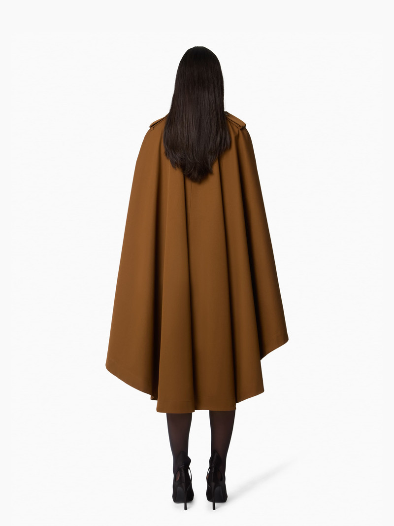 Water-Repellent Cotton Trench Cape 4