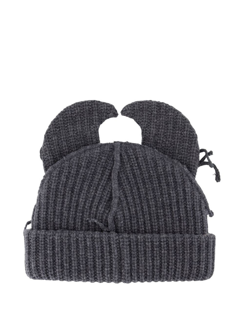 CHARLES JEFFREY LOVERBOY EARS-DETAIL BEANIE HAT outlook