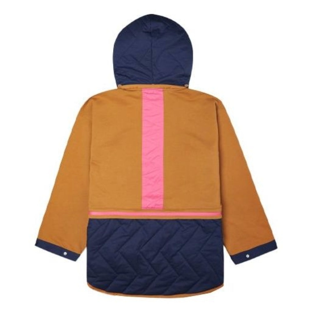 (WMNS) Converse Convertible Hoodie Dress 'Navy Tan' 10021659-A02 - 4