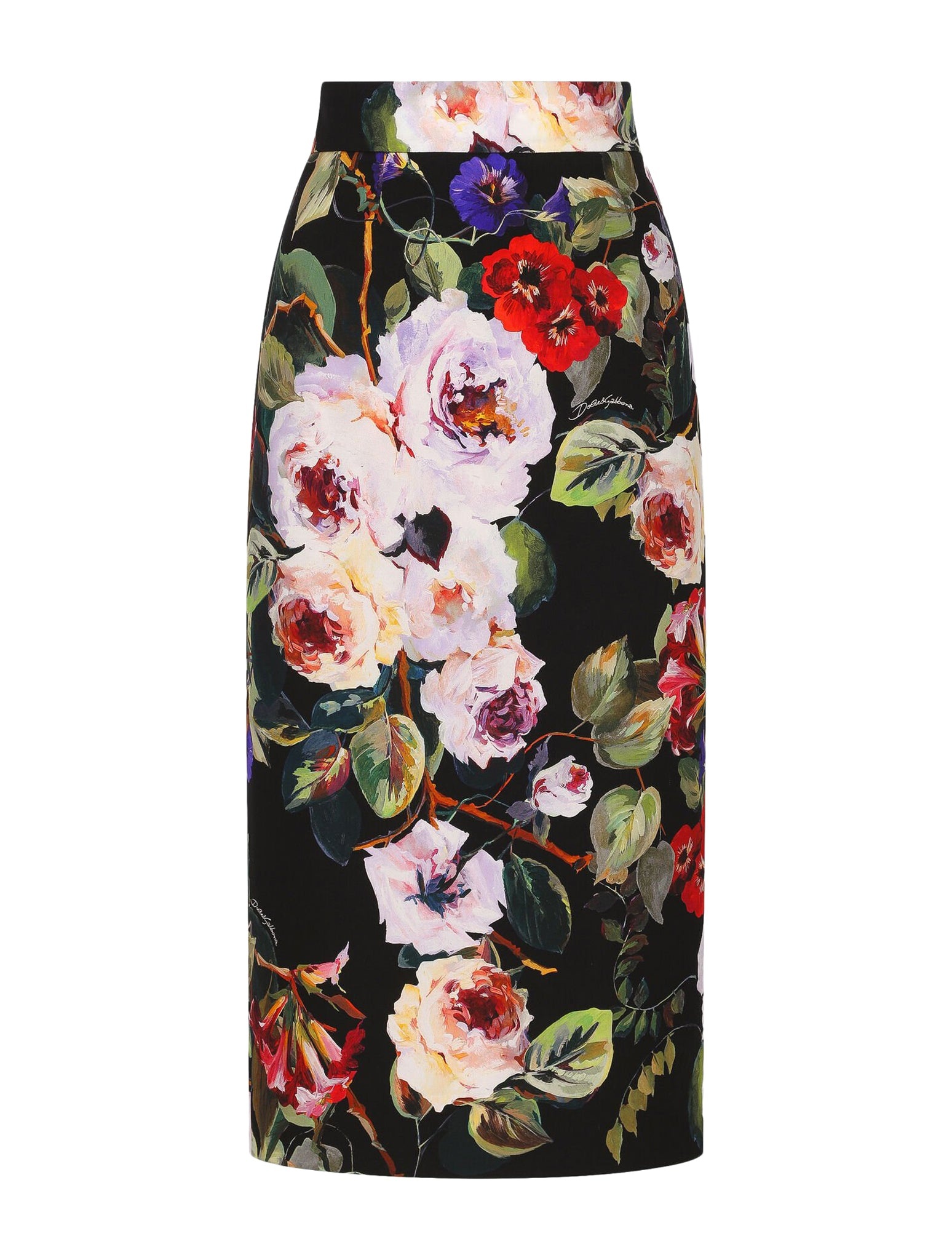 スカート Dolce & Gabbana Charmeuse Longuette Skirt Dolce & Gabbana Longuette Wrap-Around Skirt In Charmeuse