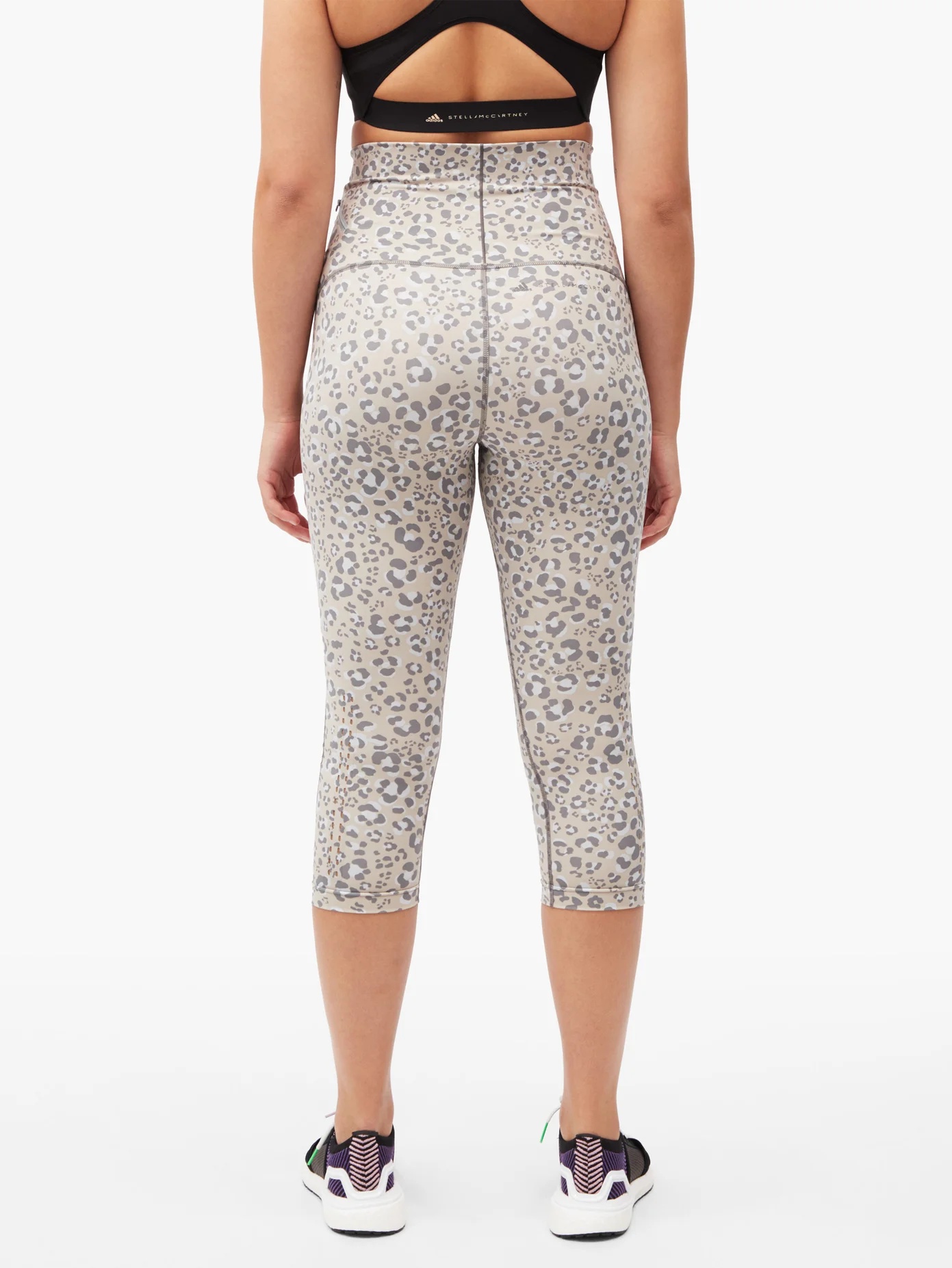 TruePurpose leopard-print jersey cropped leggings - 5