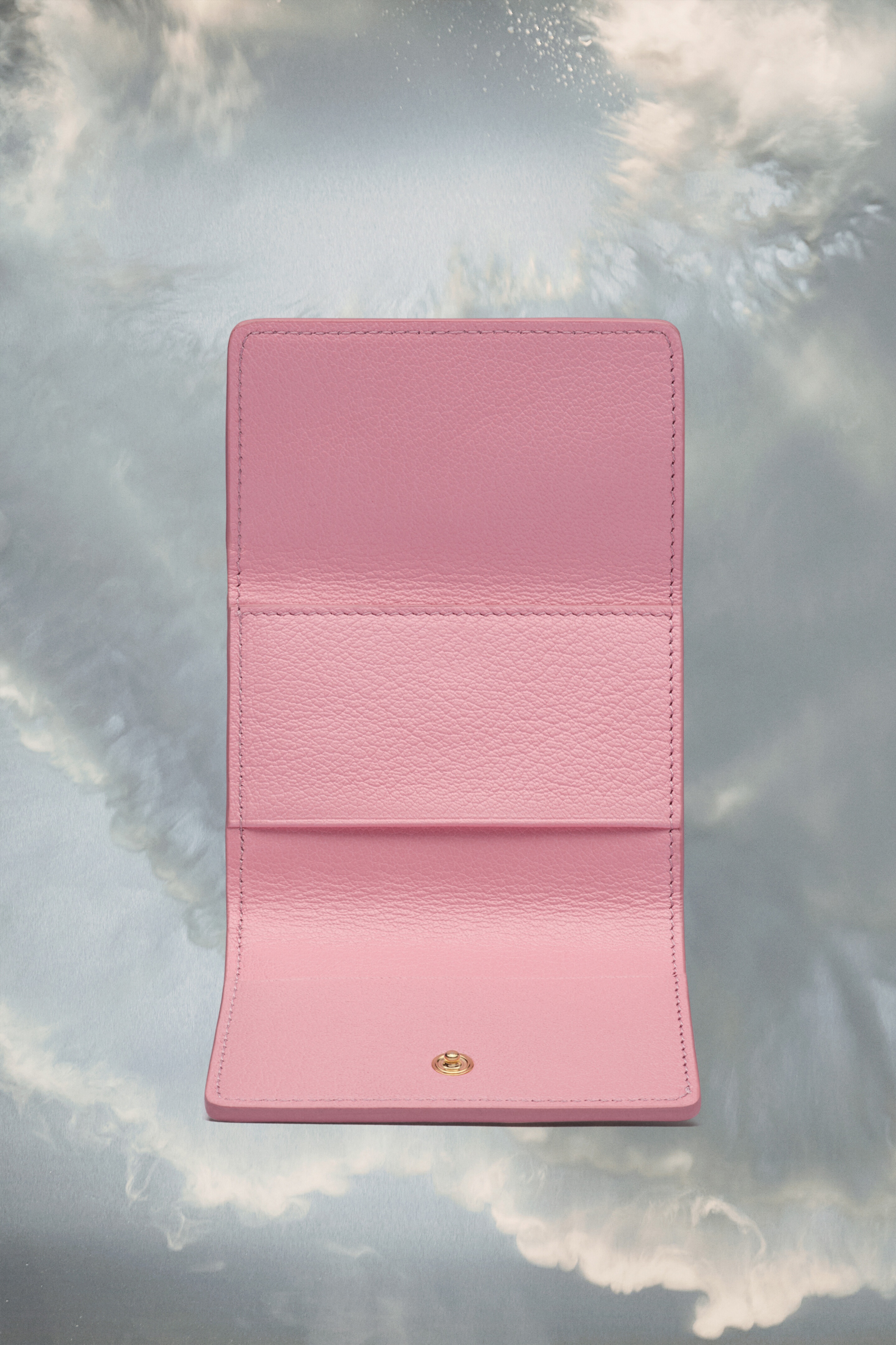 Snap button leather wallet - 2