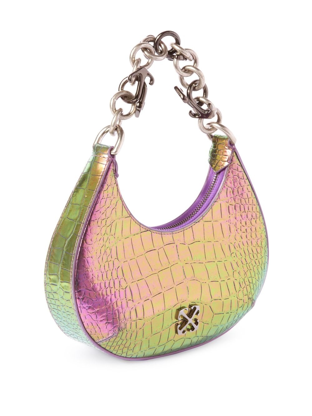 Hemisphere Croco shoulder bag - 4
