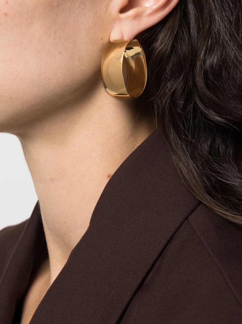 chunky hoop earrings - 4