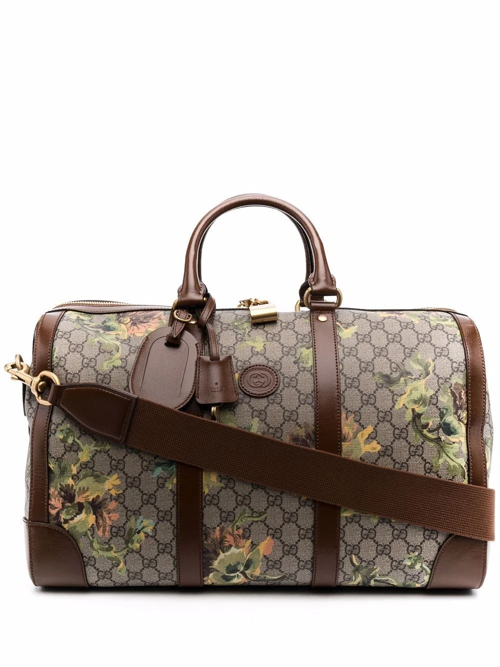 GG carnation print duffle bag - 1