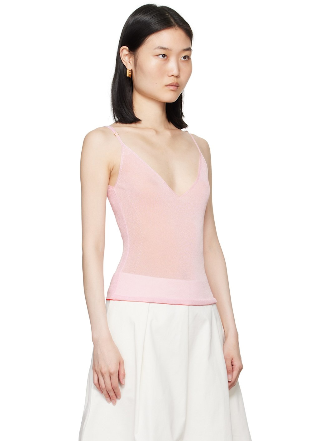 Pink La Casa 'La maille Spallina' Tank Top - 2