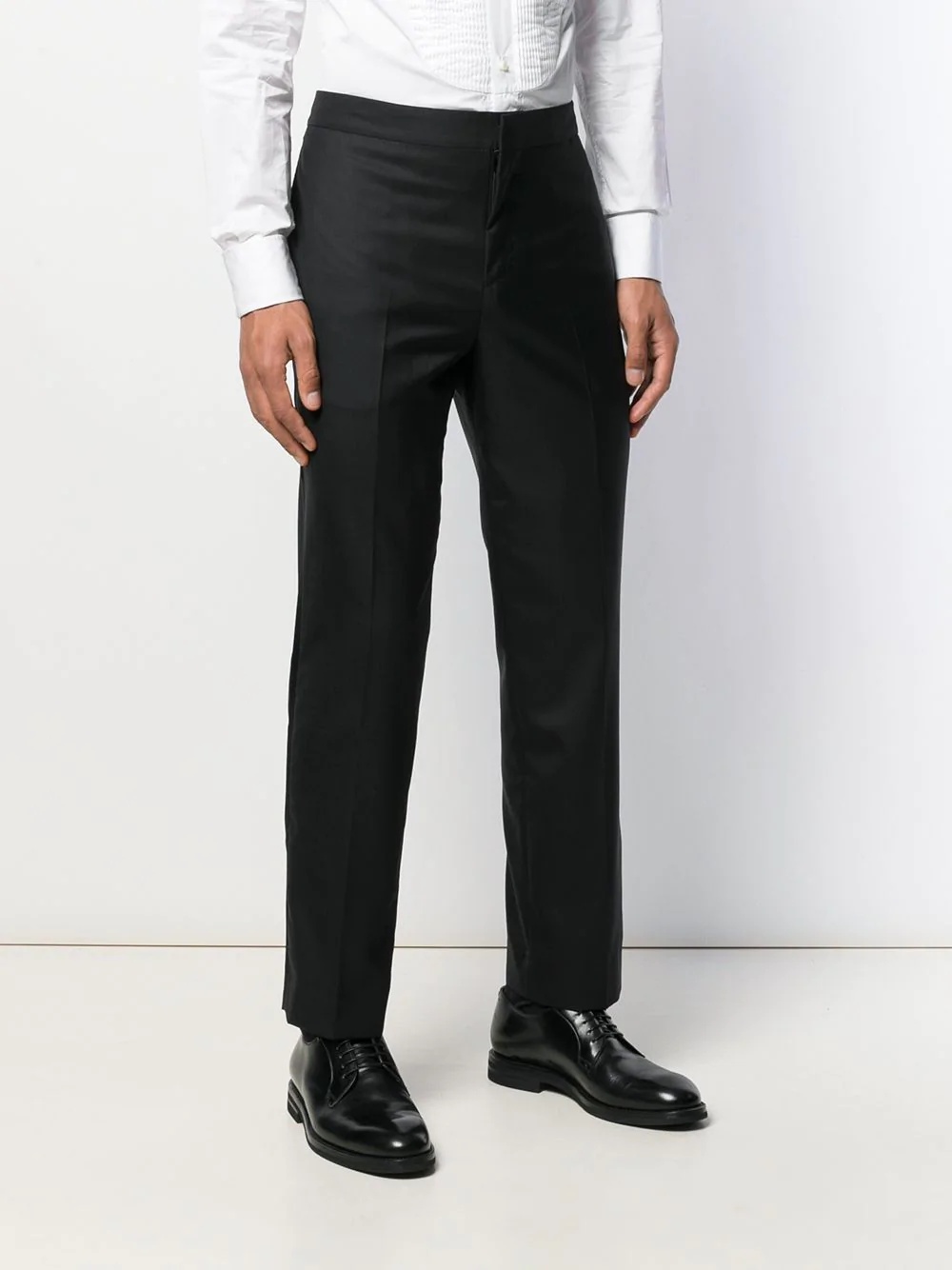 straight fit tailored trousers - 3