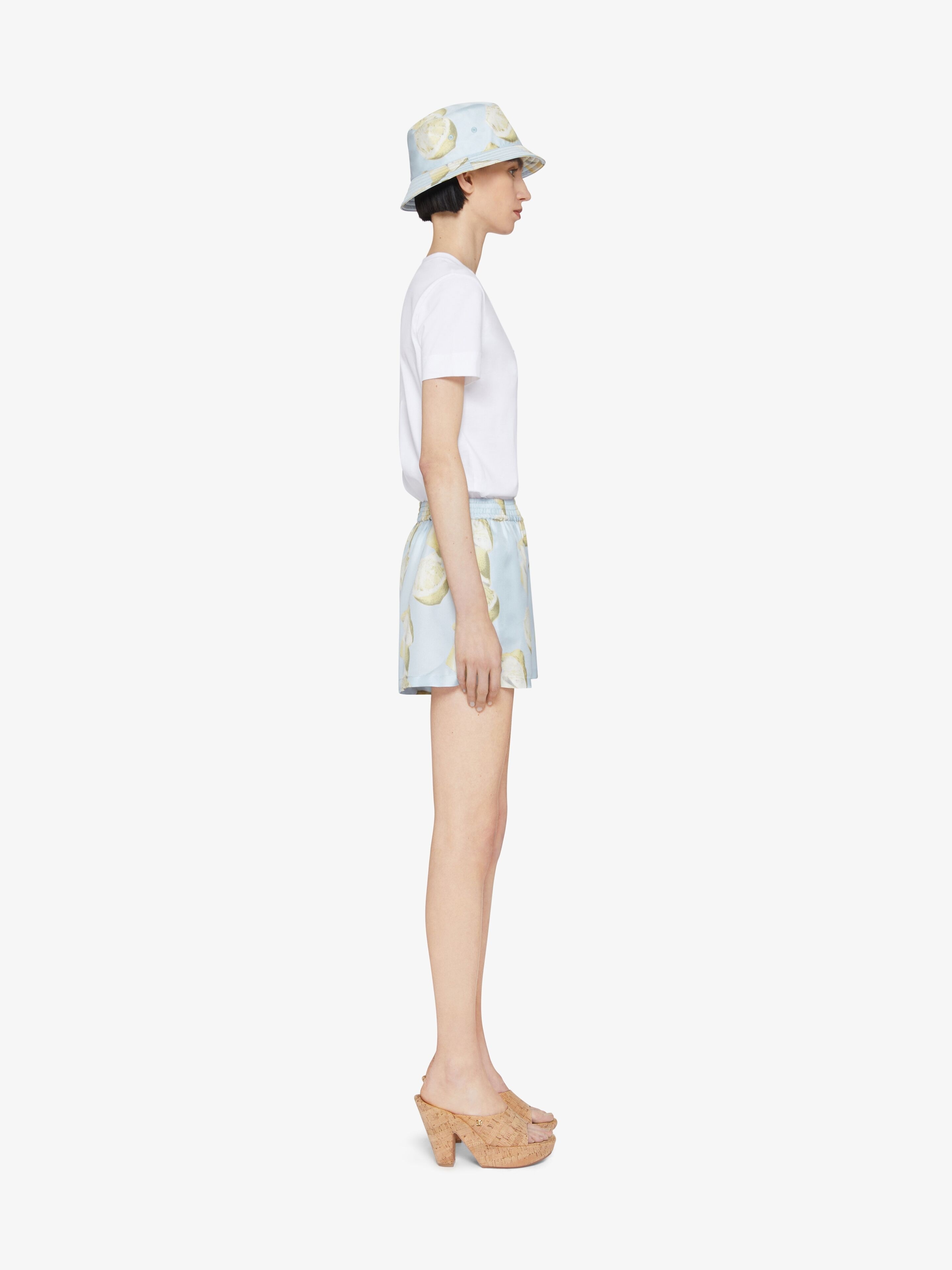 SLIM FIT T-SHIRT IN COTTON WITH 4G DETAIL AND PRINT - 3