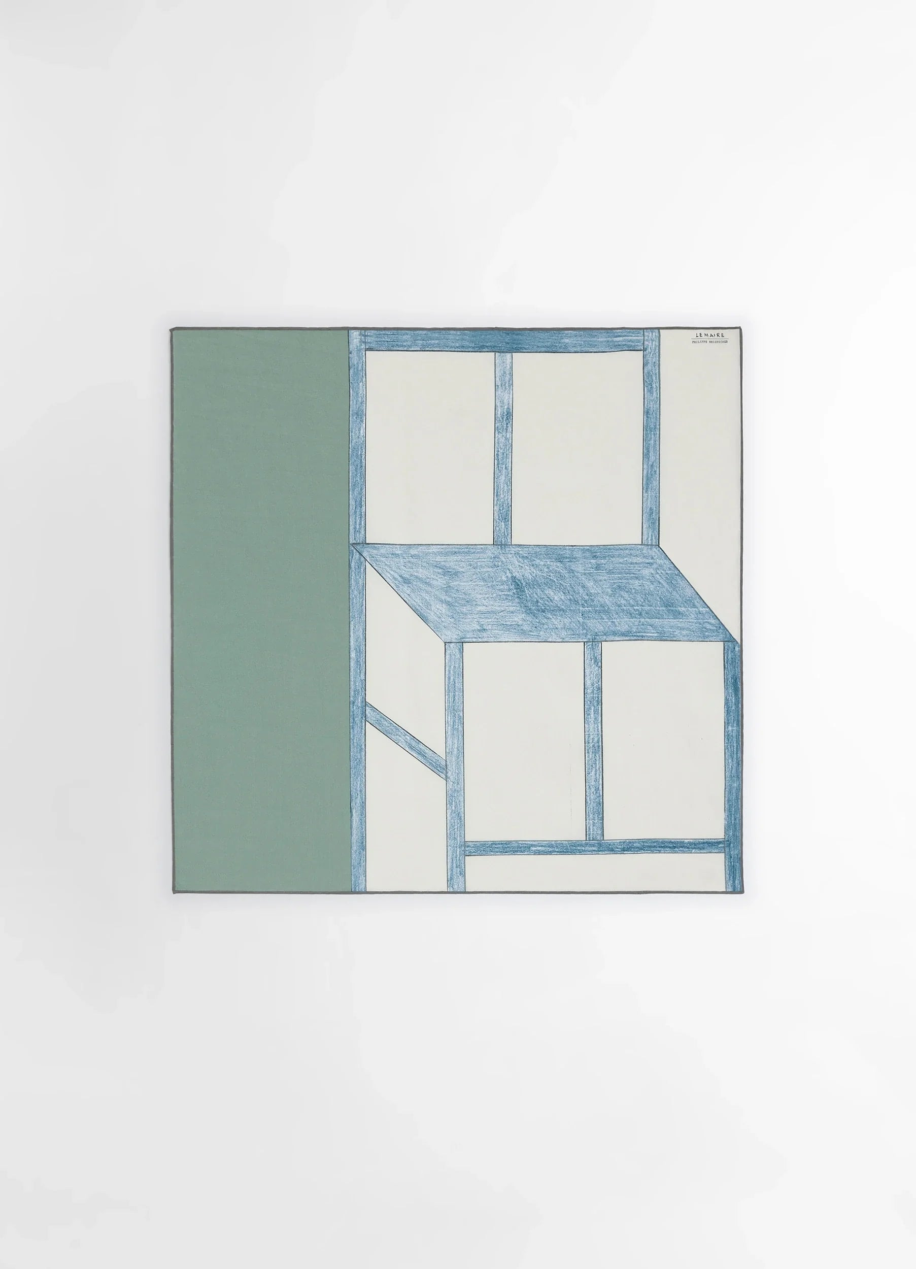 PHILIPPE WEISBECKER SILK SQUARE 60 BLUE CHAIR - 4