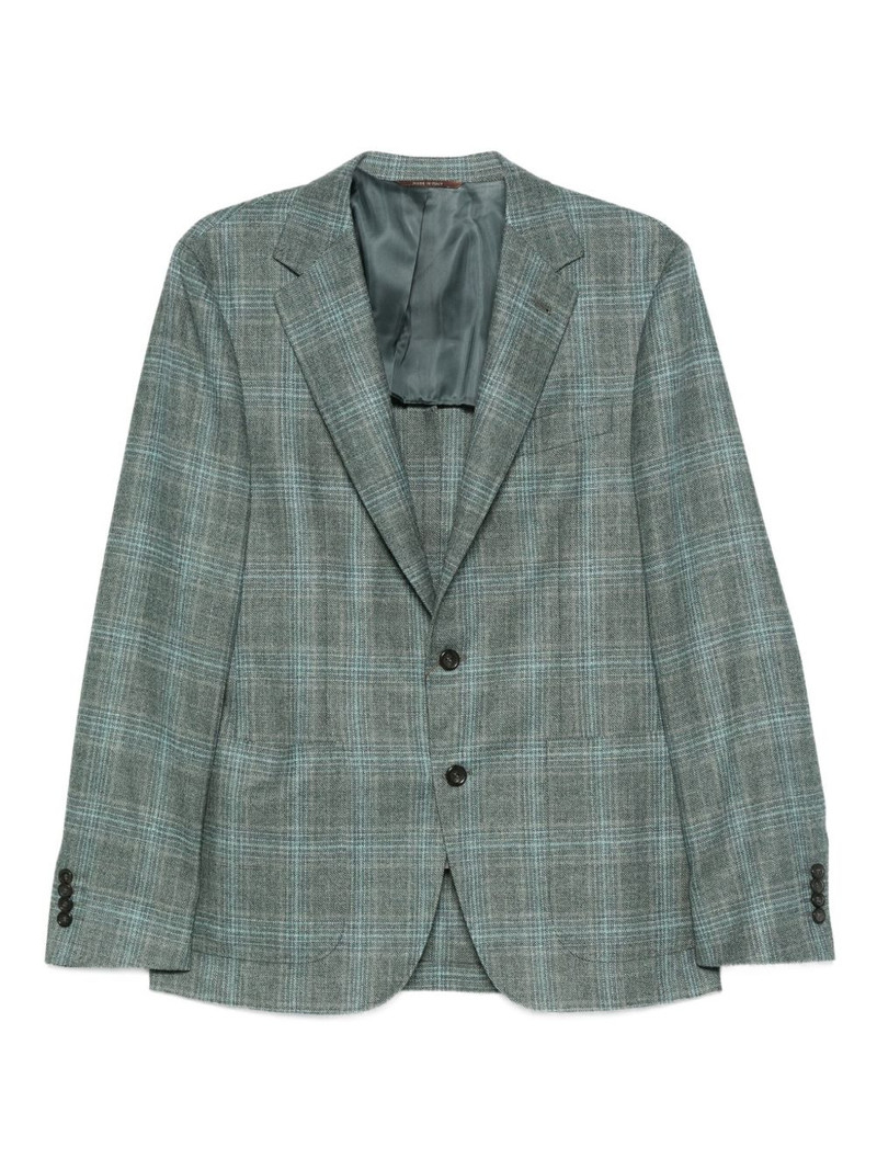 checked wool blazer 1