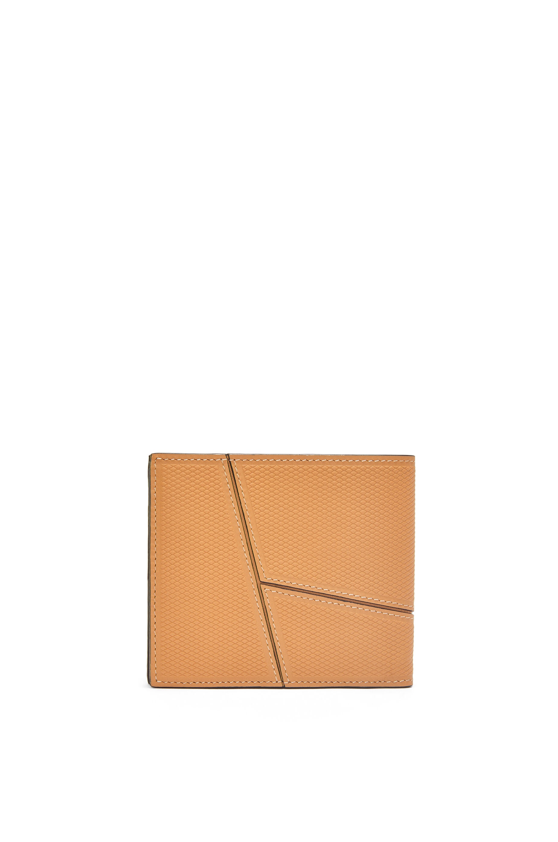 Puzzle bifold wallet in diamond calfskin - 4