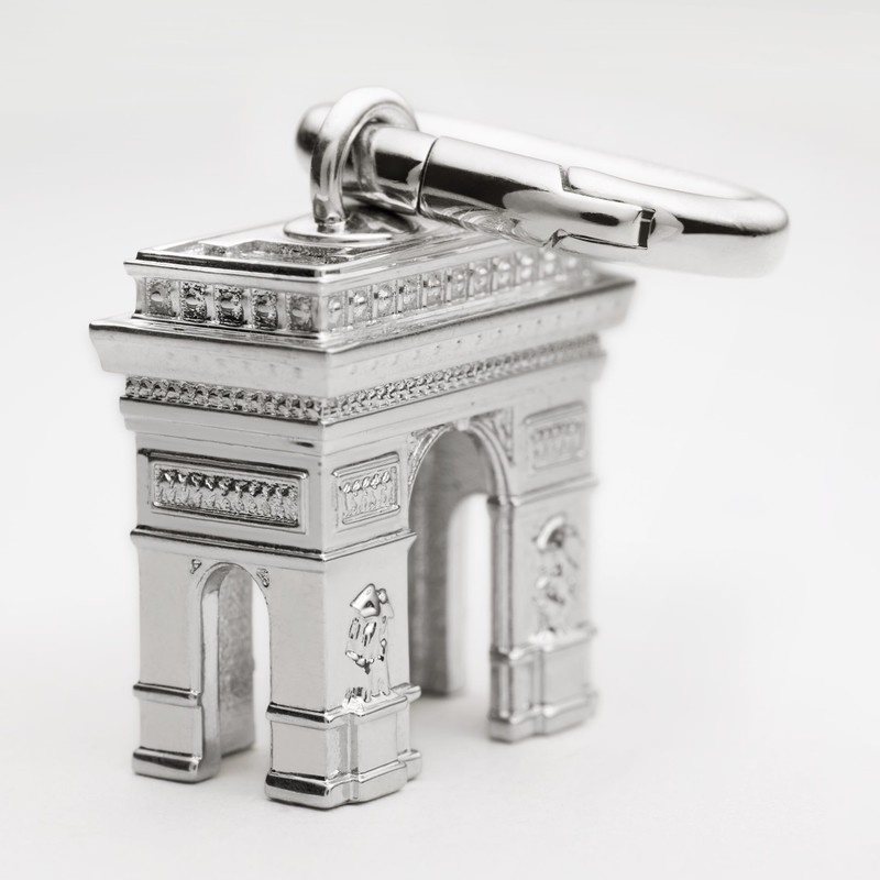 CELINE CELINE CHARMS ARC DE TRIOMPHE IN BRASS WITH RHODIUM FINISH outlook