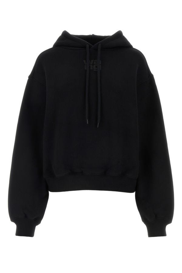 Black cotton sweatshirt - 1