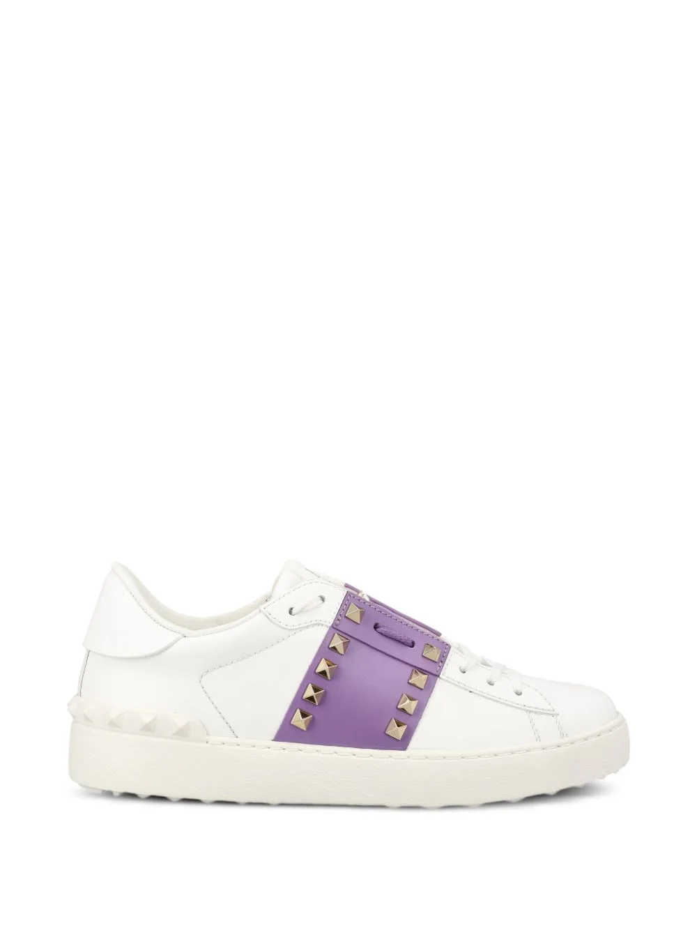 Rockstud embellished low-top sneakers - 1