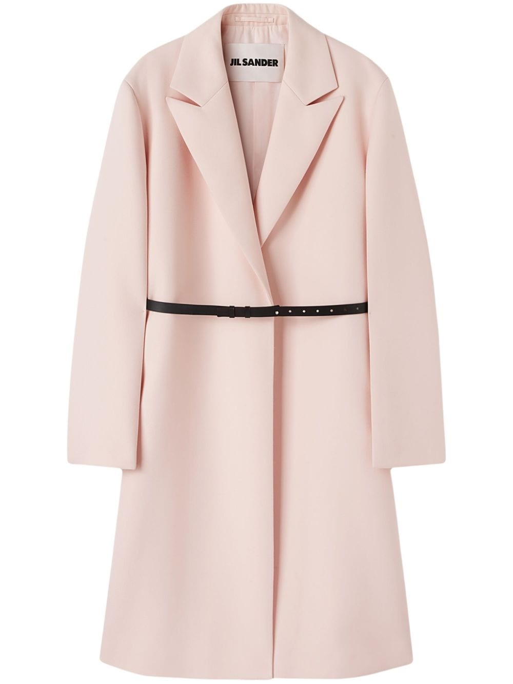 belted peak-lapel coat - 1