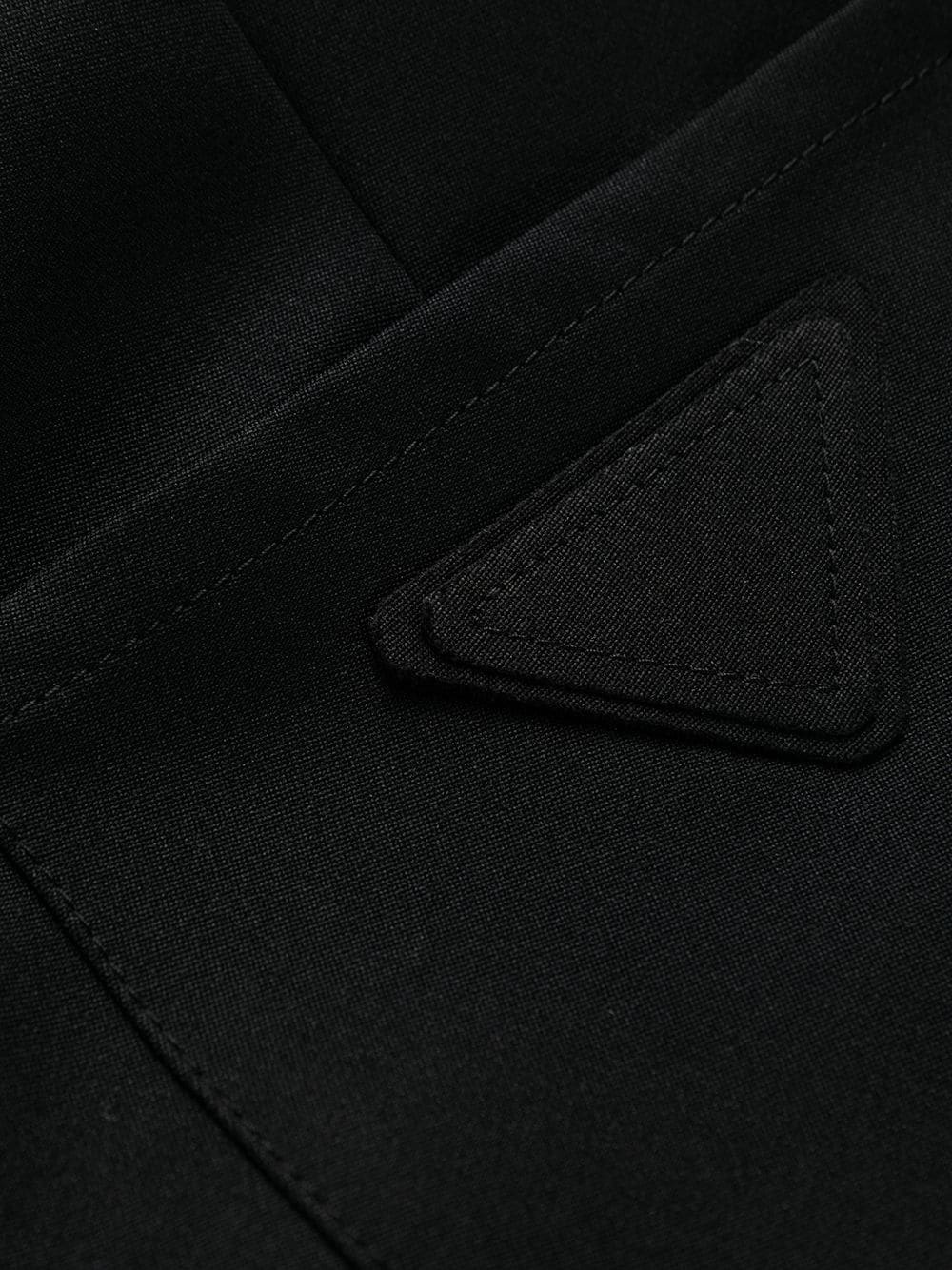 logo patch cropped trousers - 6