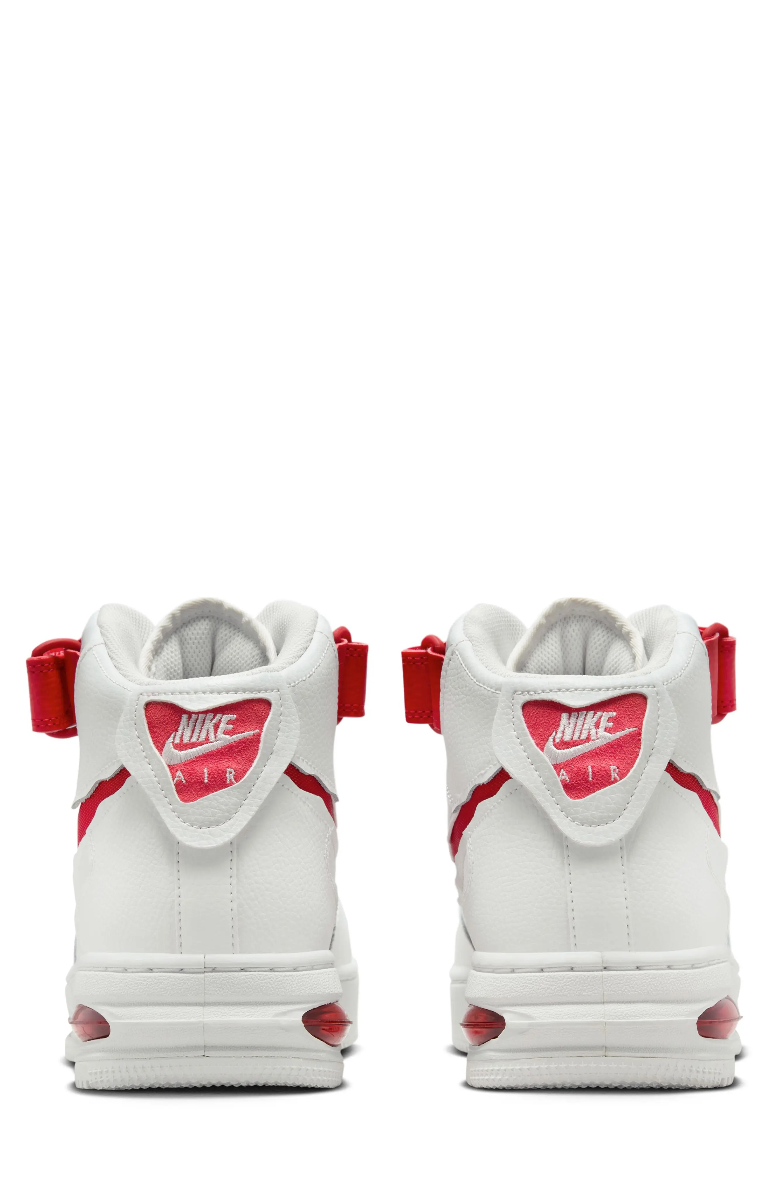 Air Force 1 Mid Remastered Sneaker in Summit White/University Red - 5