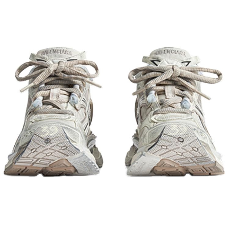 Balenciaga Runner Sneakers 'Beige Nylon Suede-Like Fabric' 772774W3RNY9797 - 3