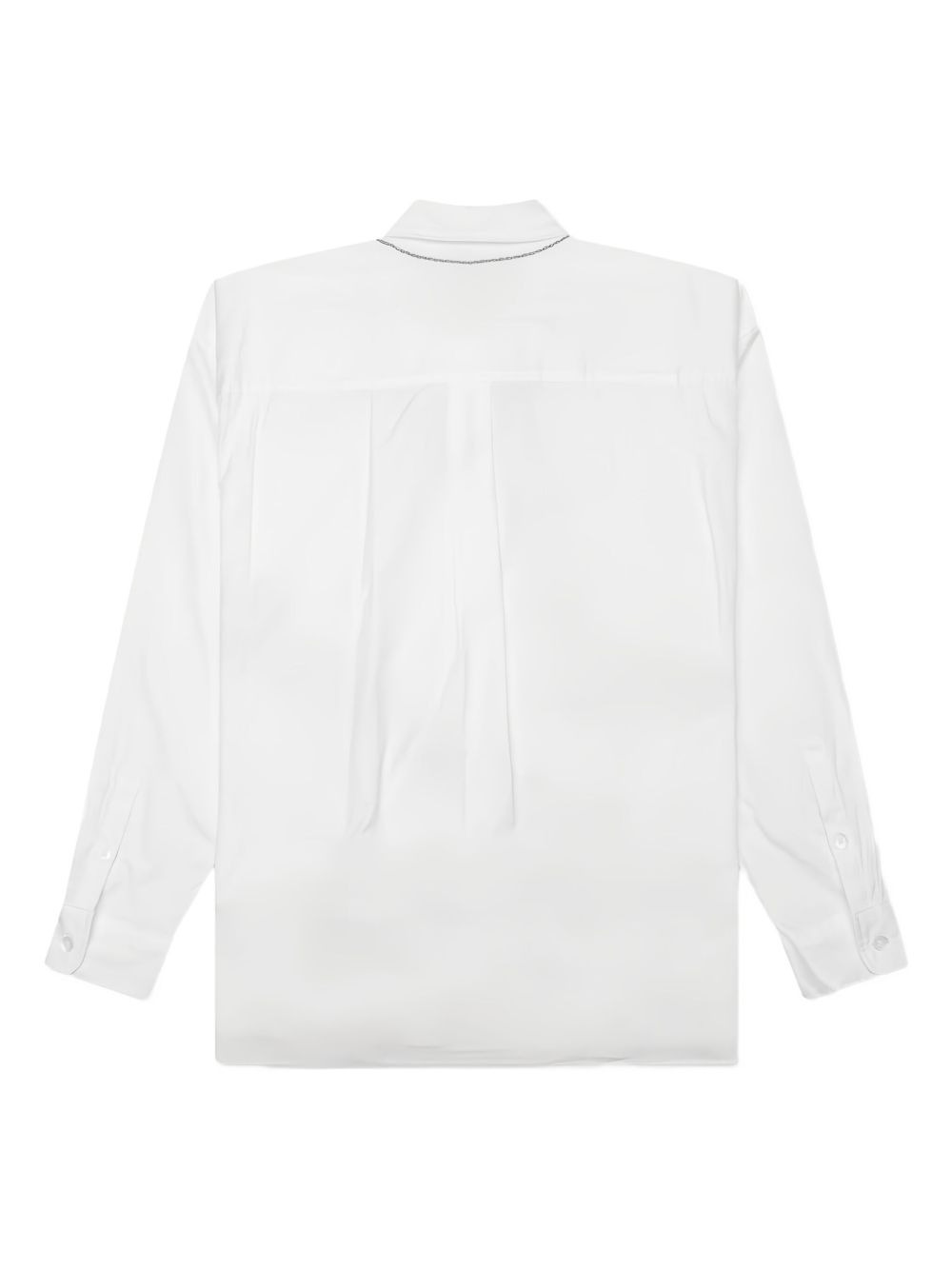 necklace-detail shirt - 1