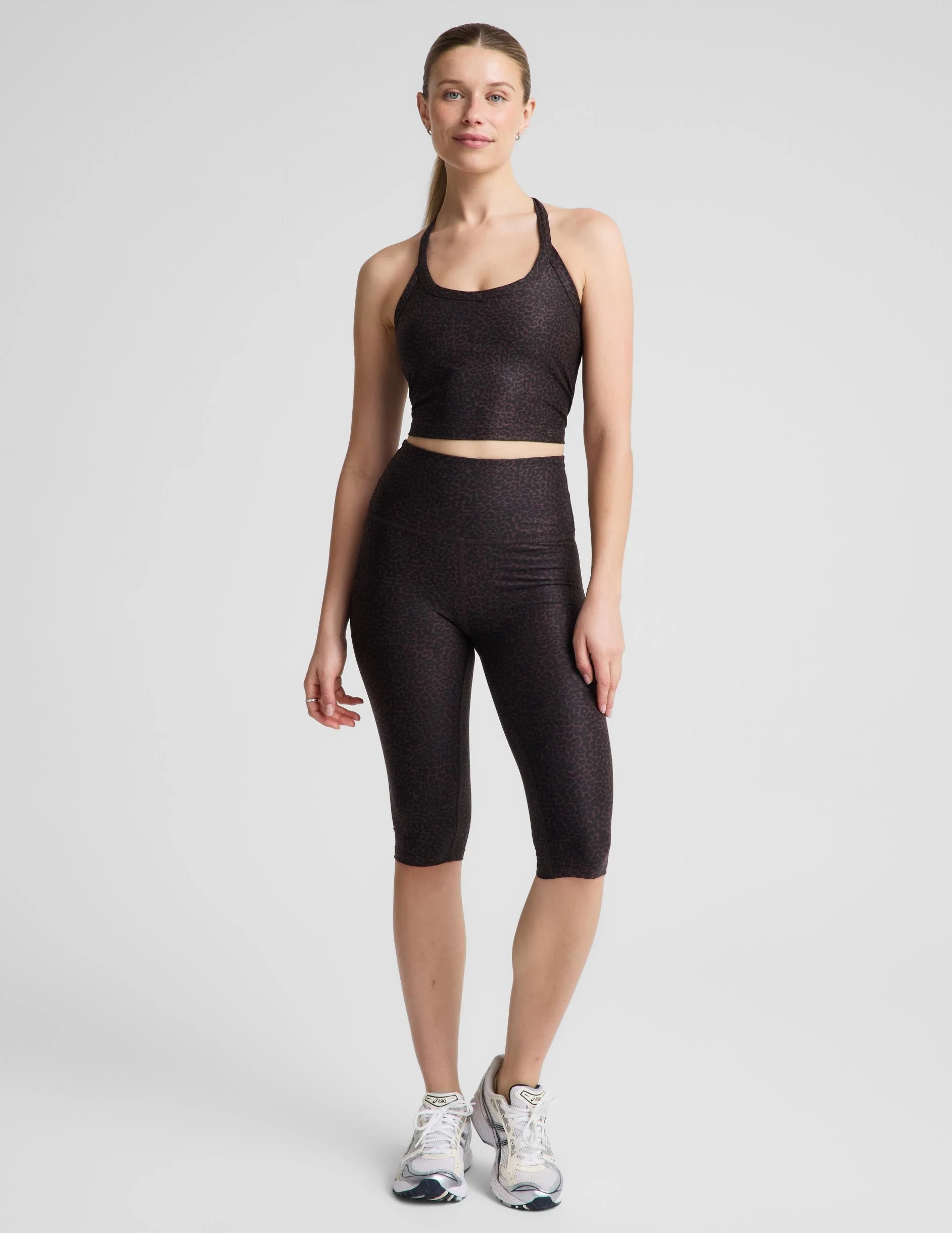 Cocoa Plum Leopard SoftMark High Waisted Pedal Pusher Legging - 1