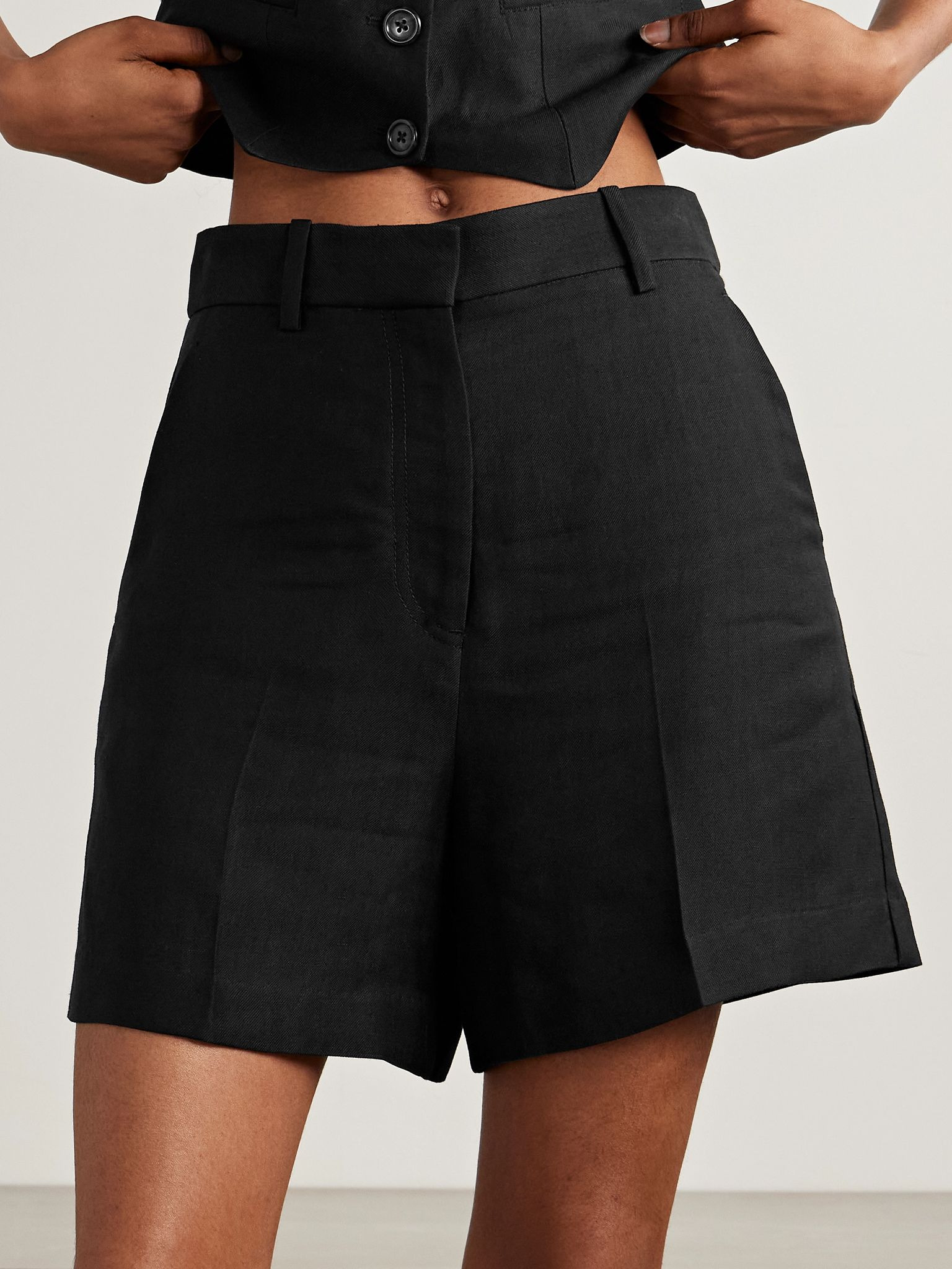 + Argent twill shorts Black - 3