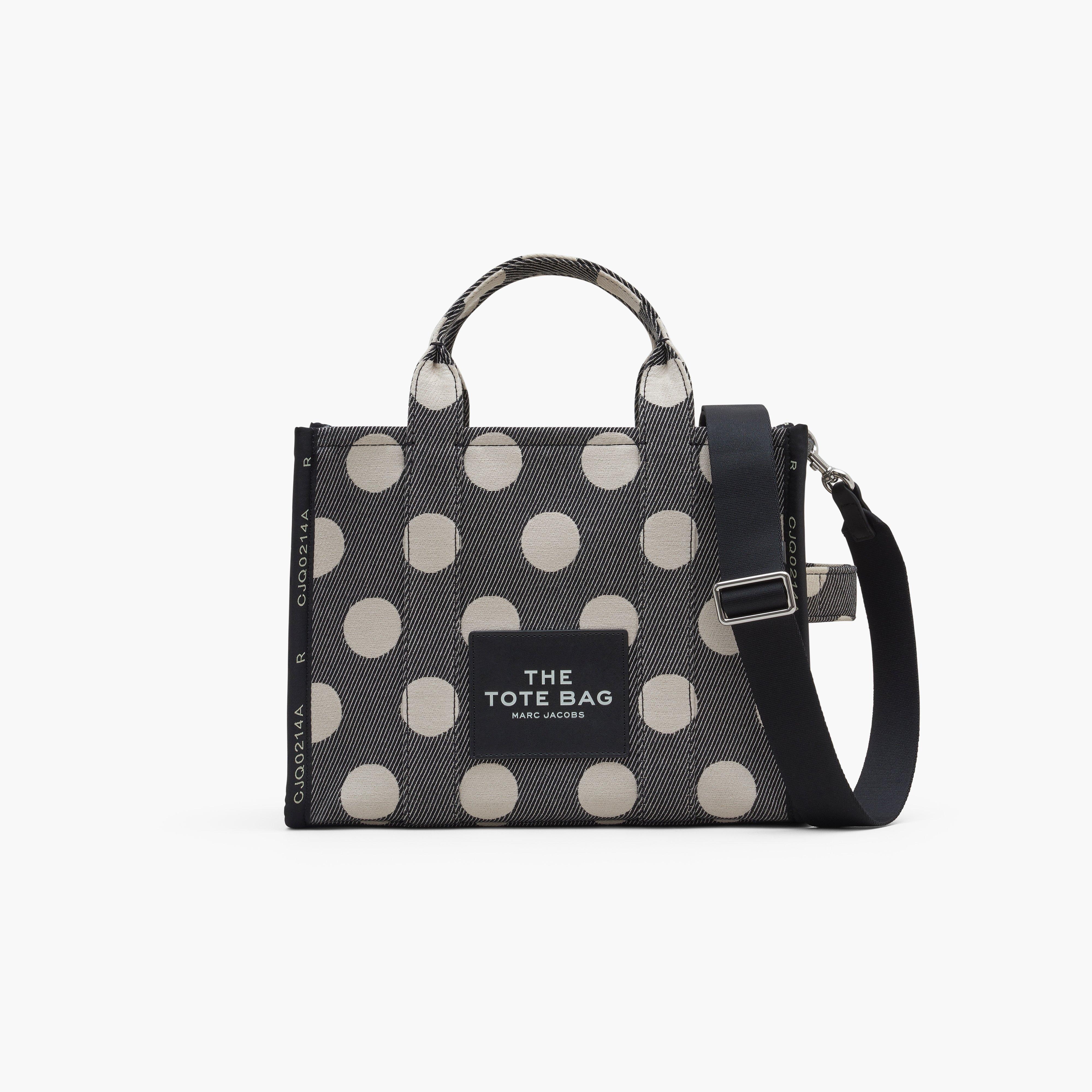 MARC JACOBS: The Jacquard Small Tote Bag in cotton - Black