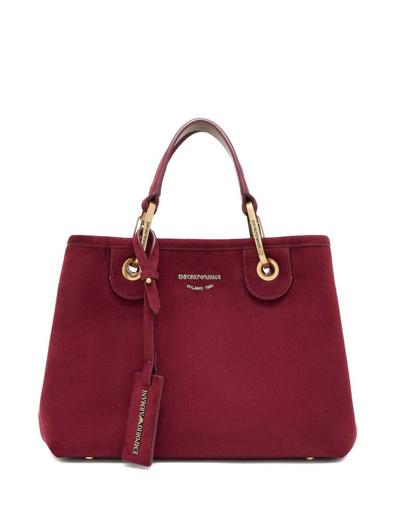 top-handle gold-tone detail tote bag 1