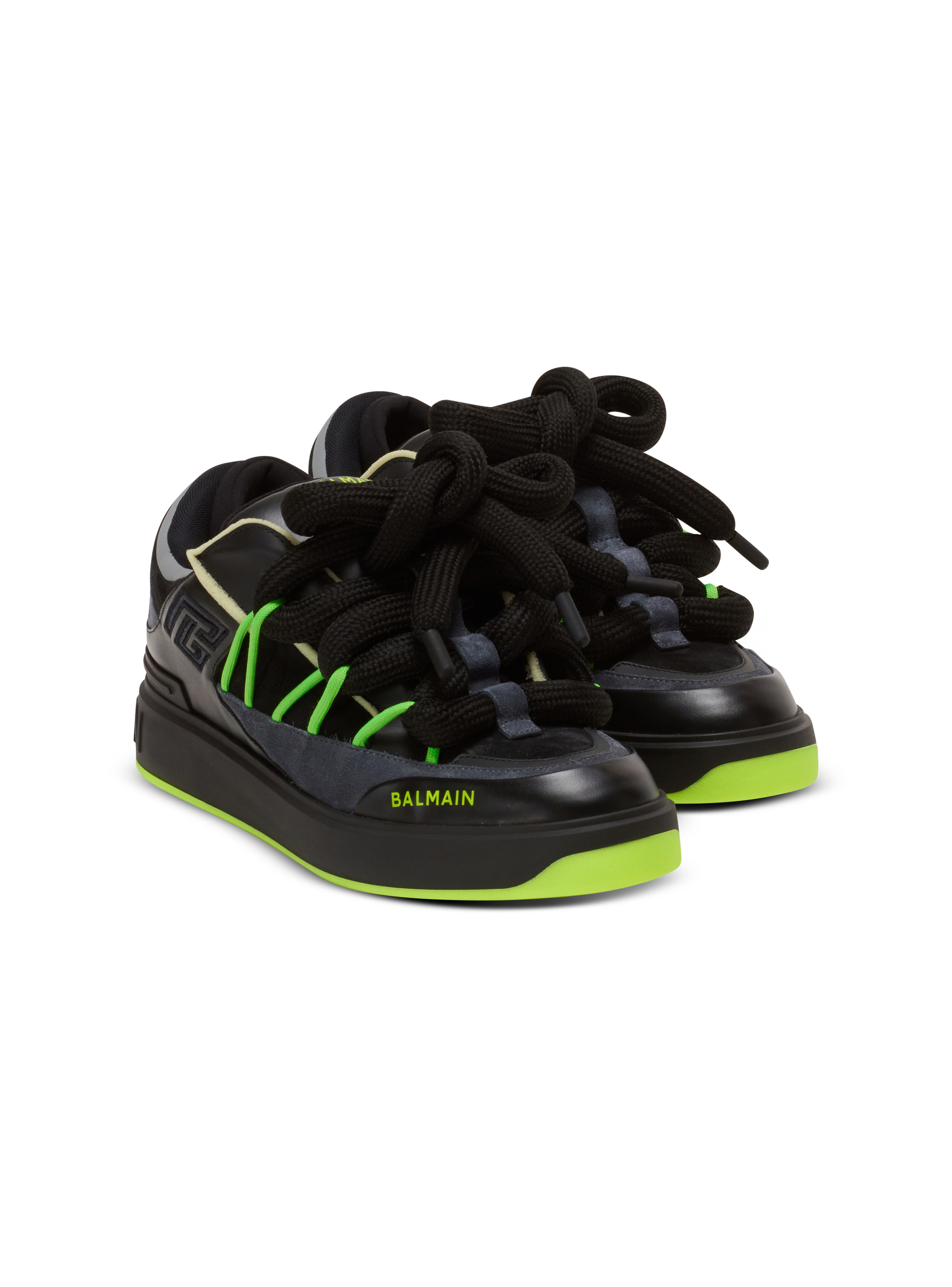 B-Court Puffy Skate sneakers in calfskin and suede - 2