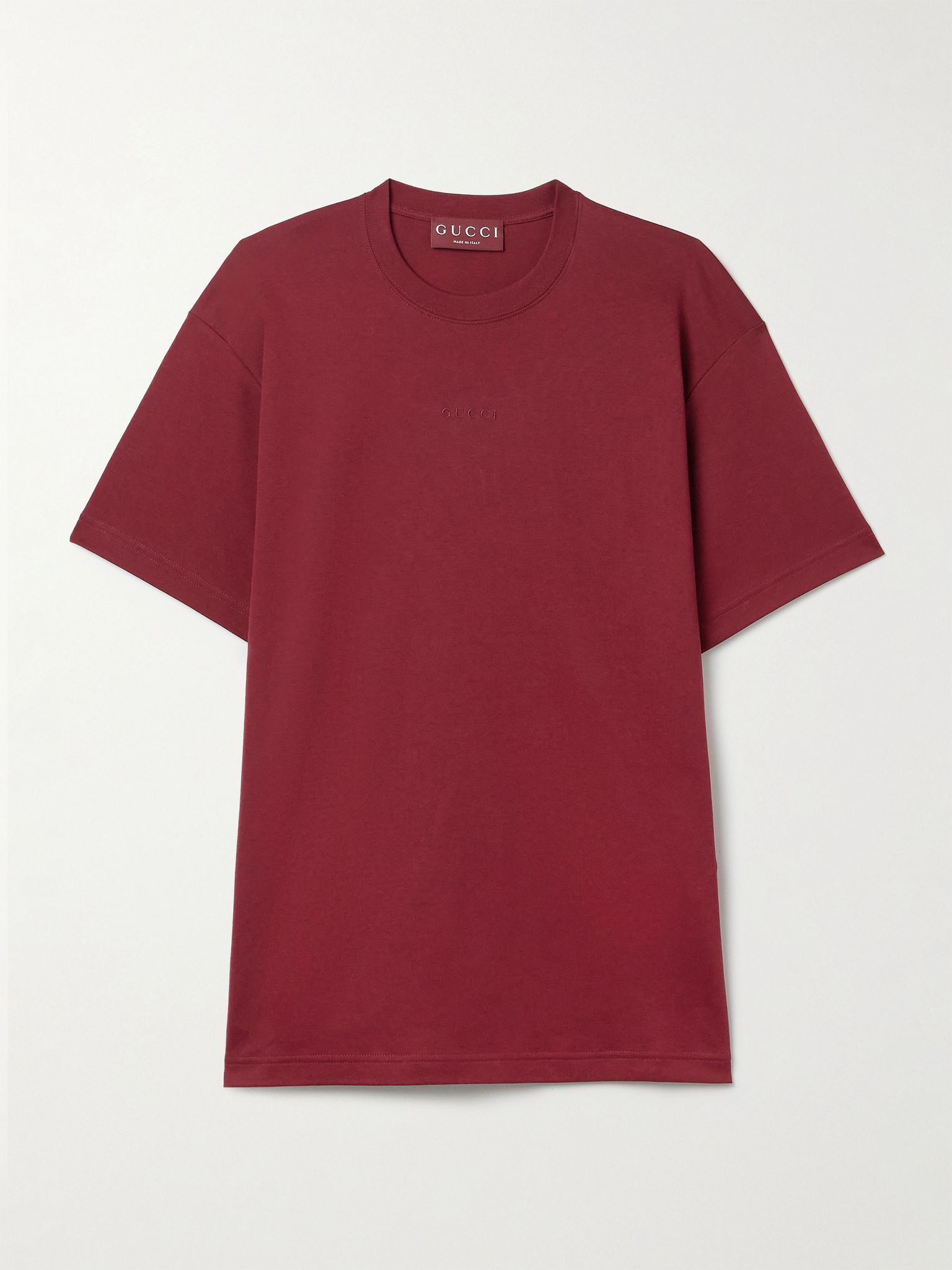 Oversized cotton-jersey T-shirt Red - 1